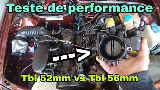 Teste de performance, Tbi AP mi de 52mm vs 56mm.