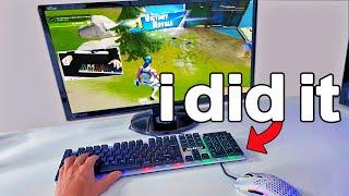 I Played Fortnite Season 3 on The WORLDS CHEAPEST KEYBOARD...