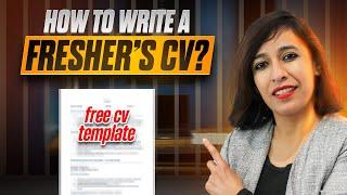 Get Hired With This Free Freshers CV Template | Perfect For UK Visa Sponsorship Jobs!