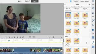 Creating music tracks using Scores in Adobe Premiere Elements