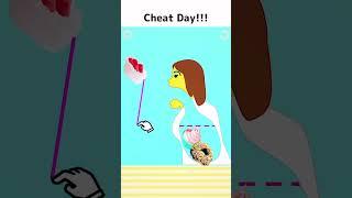 Eating simulator CHEAT DAY #eating #gaming #shorts #funny ##food #10million #ghost #fun #easy