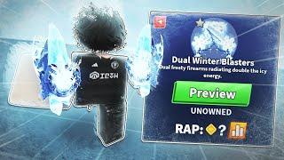 Spending $5,321,043 For The NEW DUAL WINTER BLASTERS FINISHER.. (Roblox Blade Ball)