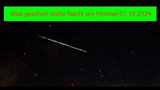 Was geschah letzte Nacht am Himmel 01.10.2024