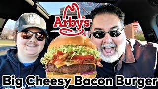 Tasting Arby's New Cheesy Bacon Burger!