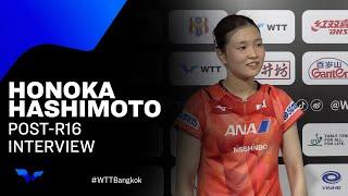 Honoka Hashimoto Post-Match Interview | WTT Star Contender Bangkok 2024