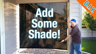 How To Hang Coolaroo Patio Shade - Add Privacy And Stay Cool!