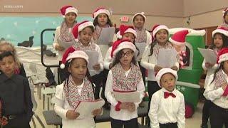 Pilgrim Academy’s school choir and orchestra get into the holiday spirit