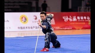 Men's Gunshu　Zhaohua Wu 9.82 points 2019 National Wushu Routine Championship(Men's)