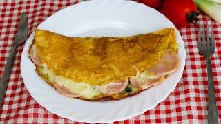 Omlet sa sirom i šunkom -  Ideja za brz i savršen doručak