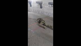 PSD - Shooting Drill - Pistol prone position shooting drill with reload