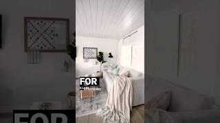 Small living room makeover from start to finish! #shorts