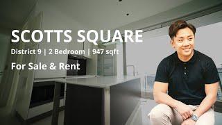 Home Tour of a 2 bedroom condominium at Scotts Square, the heart of Orchard Road.