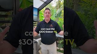  Can I put the $300 indoor TV on the outside of my house? #tv #smarthome #shorts