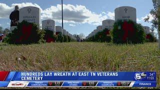 Hundreds lay wreath at East TN veterans cemetery