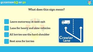 driving theory test uk 2023 - driving theory test dvsa 50 questions and answers #1