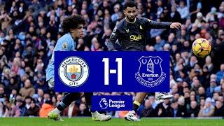 MANCHESTER CITY 1-1 EVERTON: Premier League highlights