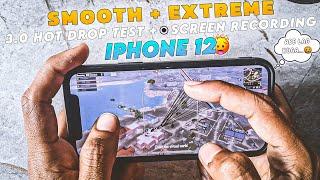 iphone 12 smooth + extreme hot drop test with screen recoding • iphone 12 bgmi hot drop test •