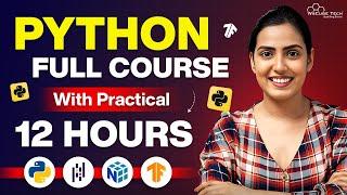 PYTHON Full Course for Beginners in 12 Hours | Learn Python Programming with Practical [2025]