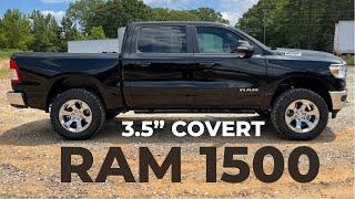 3.5" LIFTED Ram 1500 Big Horn Covert Edition on 35s & Factory Wheels 2021 Review