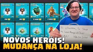 SUPERCELL CONFIRMOU! NOVOS HERÓIS, DATA DO CV17, EQUIPAMENTOS POR MEDALHAS... CLASH OF CLANS