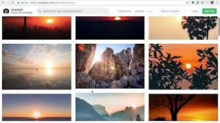 how to copy img url from unsplash