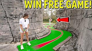 One of Elisha's LUCKIEST Putts! - Hole in One Wins Free Game!