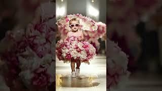 Baby Fashion Show with Flower Outfits. #baby #fashionshow #babyfashion #flowers #cutebaby