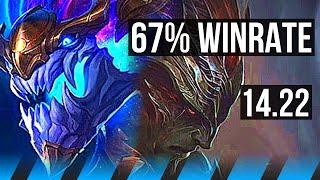 AURELION SOL vs YASUO (MID) | 67% winrate | KR Master | 14.22