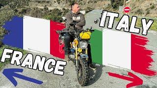 France To Italy Travelling The World By Tiny Motorcycle!