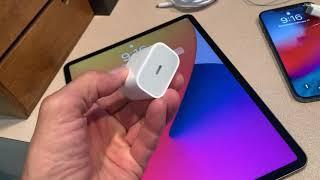 How to use the iPad Pro and iPhone Pro Max USB C cables and charging block