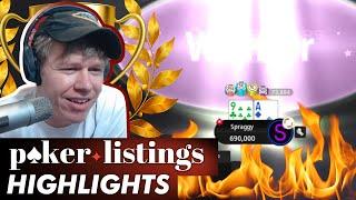 Wonderful and disastrous: polar final table for Spraggy! Online Poker Highlights!