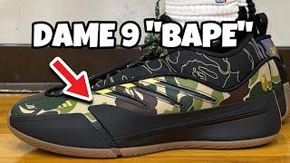 adidas Dame 9 "BAPE Green Camo”