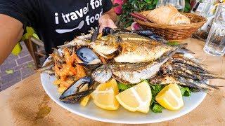 HUGE Seafood Platter in Crete, Greek Islands!