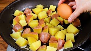 Potatoes with 1 egg! I've never had such delicious breakfast. A potato egg recipe