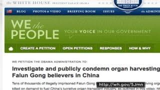 China News - December 21, 2012: Organ Harvesting Petition to White House - NTDonChina