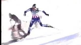 Alpine Skiing - 2001 - Men's Super G - Miller crash in Kitzbuhel