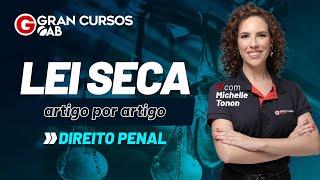 Lei seca: Artigo por Artigo - Direito Penal com Prof. Michelle Tonon