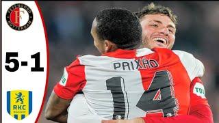 Feyenoord vs RKC Waalwijk 5-1 | All Goals Highlight | Eredivisie 2022/202