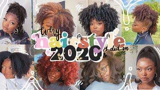 every hairstyle i did in 2020 *natural hair inspo*  blake jael