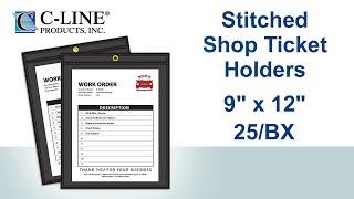 Shop Ticket Holders, Stitched, 9 x 12 - C-Line Products - 45912