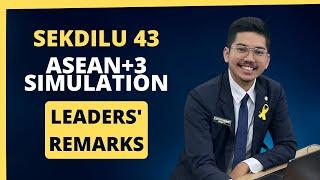 MoFA Indonesia School of Foreign Service/Sekdilu 43 - ASEAN+3 Multi Stage Negotiation Simulation '23