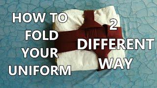 How to fold your karate uniform with belt properly