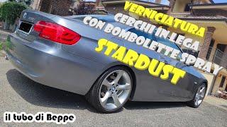 Verniciatura completa cerchi in lega BMW Style230 da 19 pollici con spray Stardustcolors #wheels