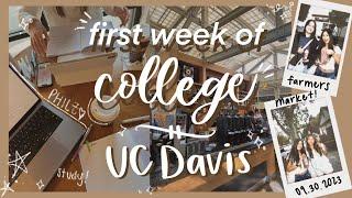 first week of college vlog! | UC Davis