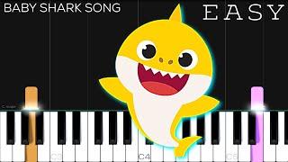 Baby Shark Song/Dance | EASY Piano Tutorial