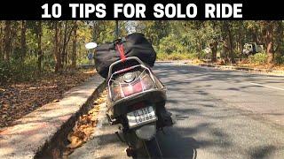 Top 10 Tips for SOLORIDE | Must For Solo Riders