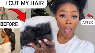 Here is why your hair is falling out + I CUT MY HAIR, THE FULL WASHING & CUTTING OF MY HAIR.