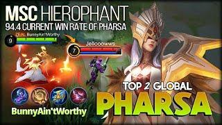 Pharsa MSC Hierophant Powerful Mage Damage! BunnyAin'tWorthy Top 2 Global Pharsa - MLBB