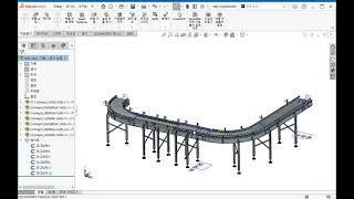 Solidworks 2023 3D모델링 동영상강좌 3부 ::: 31강 마그네틱 메이트(Magnetic Mate)을 활용한 Conveyor Belt 조립실습