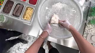 Making Rolled Ice Cream